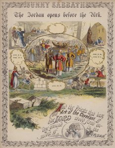 The Jordan Opens Before the Ark by English School