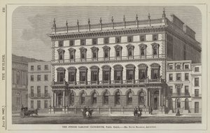 The Junior Carlton Club-House, Pall Mall (engraving) by English School