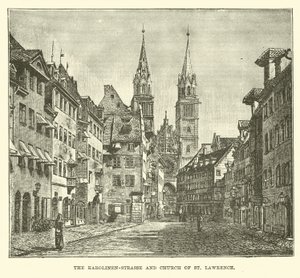 The Karolinenstrasse and Church of St Lawrence by English School