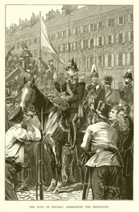 The King of Prussia Addressing the Berliners by English School