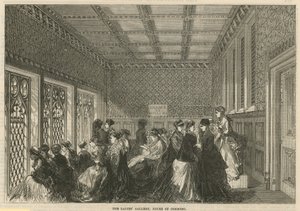 The Ladies Gallery, House of Commons by English School
