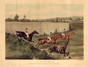 The Last Fence, Representing the Last Steeplechase which Took Place at the Hippodrome Race Course, Kensington, London