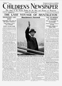 The Last Voyage of Shackleton, Front Page of 