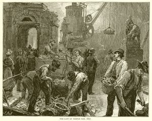 The Last of Temple Bar, 1877 by English School