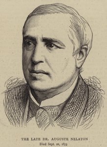 The Late Dr Auguste Nelaton by English School