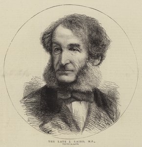 The Late J Laird, MP (engraving) by English School