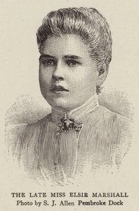 The Late Miss Elsie Marshall by English School