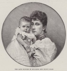 The Late Princess of Bulgaria and Prince Boris by English School