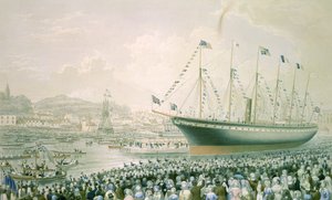 The Launch of the Steamship 