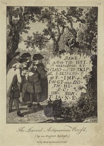The Learned Antiquarian Puzzled by English School