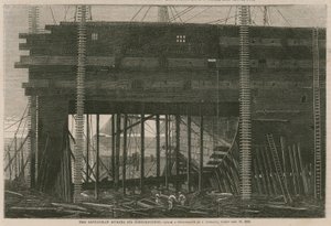 The Leviathan during its construction by English School