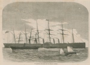 The Leviathan Under Steam with the Himalaya Alongside by English School