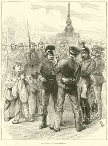 The Line of Demarcation, March 1871 by English School
