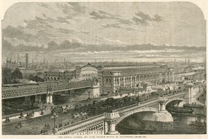 The London, Chatham and Dover Railway Station at Blackfriars, London