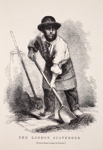 The London Scavenger, after a daguerreotype by Richard Beard, illustration from London Labour and London Poor by Henry Mayhew, pub. 1862