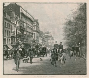 The London Season: Piccadilly by English School