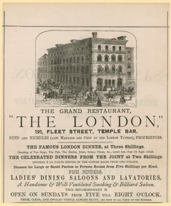 The London, Restaurant, 191 Fleet Street, Temple Bar