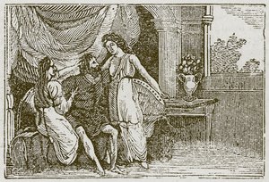 The Man and His Two Wives by English School