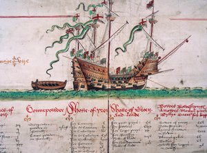 The Mary Rose, from the Anthony Roll