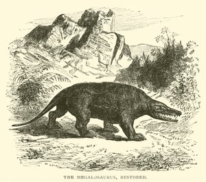 The Megalosaurus, Restored by English School