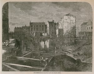 The Metropolitan Railway and the Fleet Ditch by English School