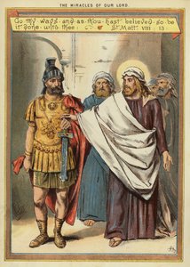 The Miracles of Christ: Healing the Paralysed Servant of a Centurion Who Has Great Faith by English School