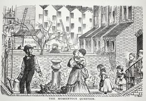 The Momentous Question, Illustration from Punch by English School