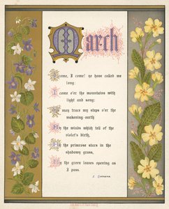 The Months: March by English School