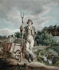 The Muck Spreader, c.1830 by English School