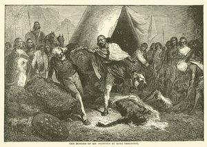 The Murder of Mr. Plowden by King Theodore by English School