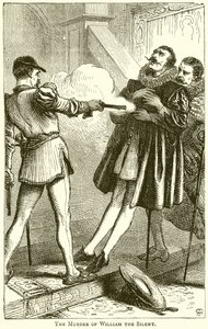 The Murder of William the Silent by English School