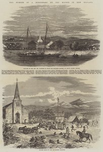 The Murder of a Missionary by the Maoris in New Zealand by English School