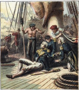 The Battle of Trafalgar by English School