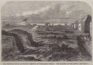 The National Rifle Association Meeting on Wimbledon Common, the Markers at the Butts by English School