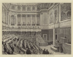 The New French Chamber of Deputies at Versailles by English School