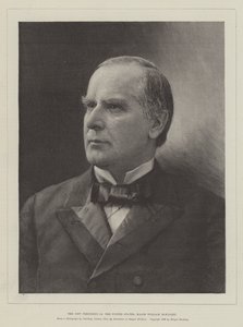The New President of the United States, Major William McKinley by English School