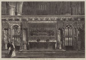 The New Reredos in Westminster Abbey by English School