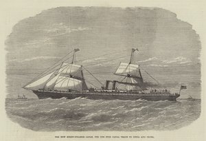 The New Screw-Steamer Japan, for the Suez Canal Trade to India and China by English School