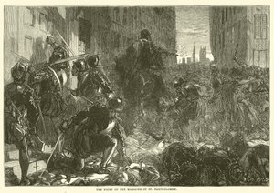 The Night of the Massacre of St Bartholomew by English School