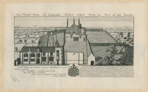 The North View of Lincoln Palace, Taken from the Top of the Minster by English School