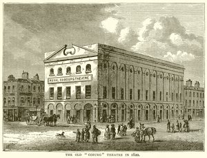 The Old Coburg Theatre in 1820 by English School