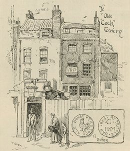 The Old Cock Tavern, London by English School