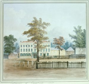 The Old House and Entrance to Vauxhall Gardens, 1751 by English School