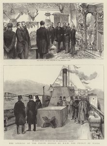The Opening of the Forth Bridge by HRH the Prince of Wales by English School