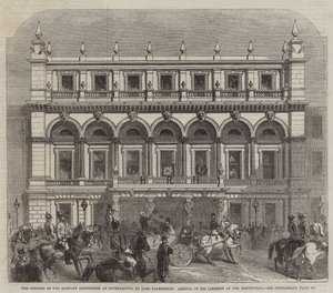 The Opening of the Hartley Institution at Southampton by Lord Palmerston, Arrival of His Lordship at the Institution by English School