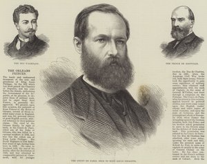 The Orleans Princes (engraving) by English School