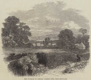 The Outbreak in Jamaica, Maroon Town, Blue Mountains by English School