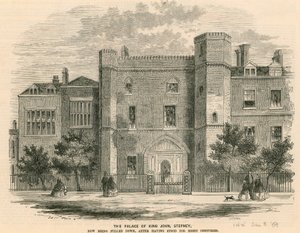 The Palace of King John, Stepney, London by English School