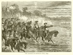 The Passage of Newburn Ford, 1640 by English School