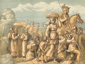 The Passage over Jordan by English School